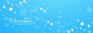 Snowflakes merry christmas card banner blue Free Vector