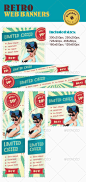 Retro Web Banners Pack - GraphicRiver Item for Sale