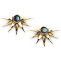 Sunburst Earrings in brass - gifts under $200