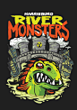 Harrisburg River Monsters : Design for the youth hockey organization called the Harrisburg River Monsters!