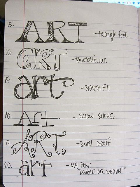 lettering: 