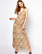 Winter Kate Swan Dress in Printed Cotton with Lace Detail