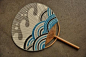 Uchiwa Fan "Wave" - asian - accessories and decor - Tortoise General Store