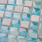 孔雀鱼 玻璃水晶加石材冰裂马赛克 KS36 客厅 卫生间装饰瓷砖_图片_价格-石榴社区