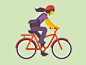 Main cyclist dribbble