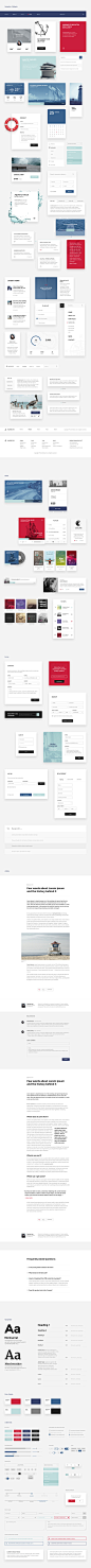 Harbor UI Kit : Clean minimalist inspired UI Kit spread across 4 content categories for Photoshop