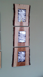 Latest from Gillengerten Carpentry - Three Live Edge Picture Frames. $125.00, via Etsy.