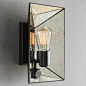 Faceted Mirror Sconce