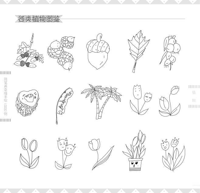 《简笔画幸福手绘10000例》植物 (2...