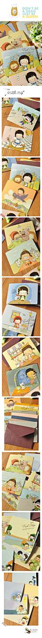【50包邮】可爱momoi女孩童话故事 贺卡明信片+信封套装 10枚-淘宝网