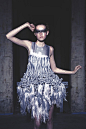 Refinery Smoke | Iris van Herpen. The light in the dress perfectly resembles swirling smoke.
