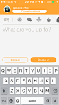 Swarm iPhone compose screens screenshot