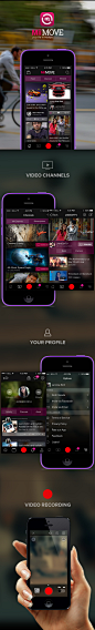 MiiMove Redesign iOS : A Video Camera Platform