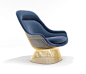 Platner Easy Chair Gold by Knoll International | Lounge chairs