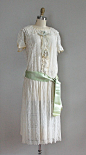 1920s drop waist lace dress