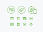 Green glyphs