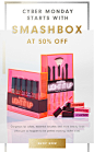 Cyber Monday Starts with SMASHBOX at 50% Off | Gorgeous lip colors, essential brushes and more beauty finds (that just so happen to be perfect stocking stuffer size). | Shop Now