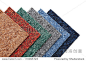 colorful samples of carpet tiles