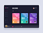 #Exploration - Podcast - Dark Mode clean light glow dark vibrant color card play music dashboard podcast web desktop ui