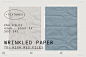 80款高清复古褶皱折痕纸张肌理纹理材质贴图背景图片设计素材 Wrinkled Paper Pack – 70+ PNG Files