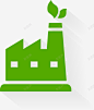 绿色工厂房屋图标 节能环保 UI图标 设计图片 免费下载 页面网页 平面电商 创意素材