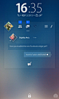 Facebook Widget - Concept : It lets you access your profile an do 70% of the regular facebookapp usage right from the locksckreen (4.2+) or from your main screenwithout the need to open the actual app..