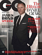 [英国版 GQ —— 六个历代“007”封面] 最新的007系列影集SKYFALL，在英国伦敦奥运顺利举办后，也即将上映，本次话题十足找来女歌手Adele演唱主题曲，一股007旋风即将再次席卷而来，而英国版的 GQ 杂志11月号，也将历年来的007干员庞德分别推出值得纪念的六种封面，包括史恩康纳莱年轻时的帅气模样等等，非常有趣。