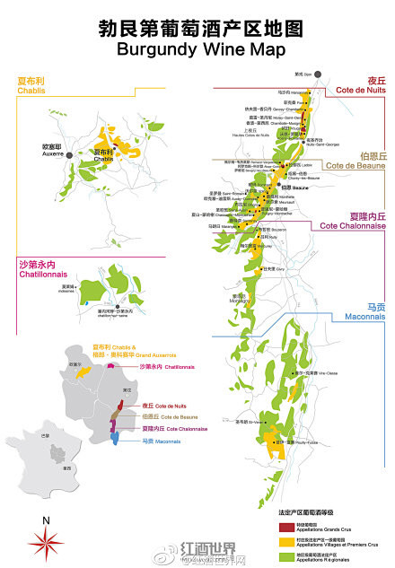 法国勃艮第葡萄酒知识大全#红酒#