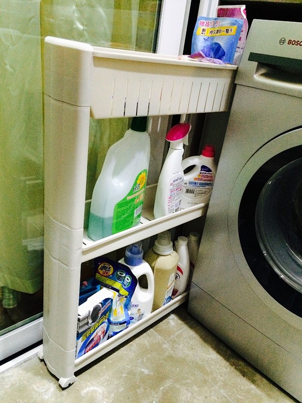 缝隙柜
个人感觉更适合放在冰箱或洗衣机旁...