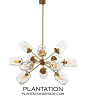 Livingston Antique Brass Chandelier: 