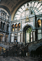 Central Station, Antwerp, Belgium<br/>photo via quentin