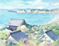 放空的心，是最好的礼物；独走的路，是最美的风景。丨来自日本水彩画家Ryoyu Fukui。