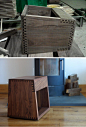 Matthew Hilton设计的一个件小家具，有很别致的榫卯构造方式。