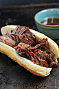 Slow-Cooker Balsamic Roast Beef French Dip Sandwiches from Add a Pinch