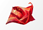 水彩风格的中国国旗矢量设计，国庆，国旗，macdown图片素材，国庆插画，Mac插画，创意图片素材