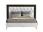 Double bed with upholstered headboard KIA | Double bed by Capital Collection