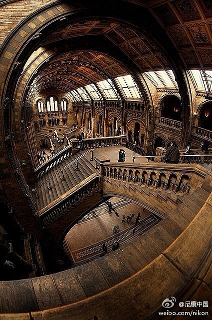 英国伦敦自然博物馆，是哈利波特城堡拍摄地...