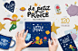 Little Prince Book Creator : Create your own magic book! Each illustration and all elements are in raster and vector format. Combine the elements as you want, reduce and enlarge, change colors, delete unnecessary parts of the illustrations. Combine the el