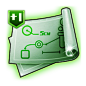 游戏ui道具物品icon、衣服icon、武器icon、绿色中级图纸