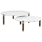 Nova Round Marble Coffee Table by AVRAM RUSU STUDIO For Sale at 1stdibs