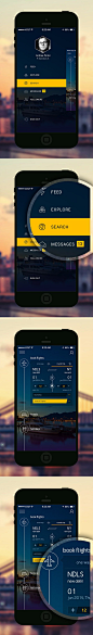 Free Booking App PSD According to iPhone 6+ on Behance