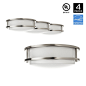 Hyperikon LED Flush Mount Ceiling Light, 10", 15W (65W equivalent), 1390lm, 4000K (Daylight Glow), 120° Beam Angle, 120V, UL and ENERGY STAR Listed, 10-Inch Flush Mount, Dimmable - (Pack of 4) - - Amazon.com