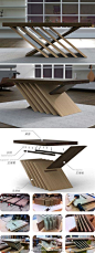 来自设计师Bernardo Bajana的创意，X支架茶几（Strand Table）