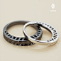 LINXUS独家原创设计 叹息桥 情侣对戒指 创意镀铂金对戒