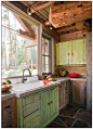 田园式厨房装修，10招完美打造木质田园式厨房装修效果图大全2013图片