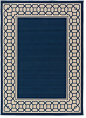 Surya Marina Mrn-3033 Navy / Ivory Area Rug contemporary-outdoor-rugs