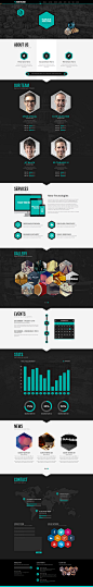 HoneyComb OnePage Theme on Behance