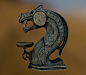 Dragon Statue, Clay Shanks : In-game model created for a side scrolling viking fantasy game.