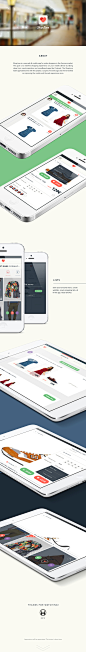 ShopLove UI design : ShopLove is a visual shopping web and mobile app aimed at the German market. The work I did included user experience design, iOS UI design, web design and icon design.