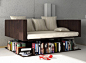 Ransa Sofa Floats Over Your Library Of Books : prototype? not for sale...yet